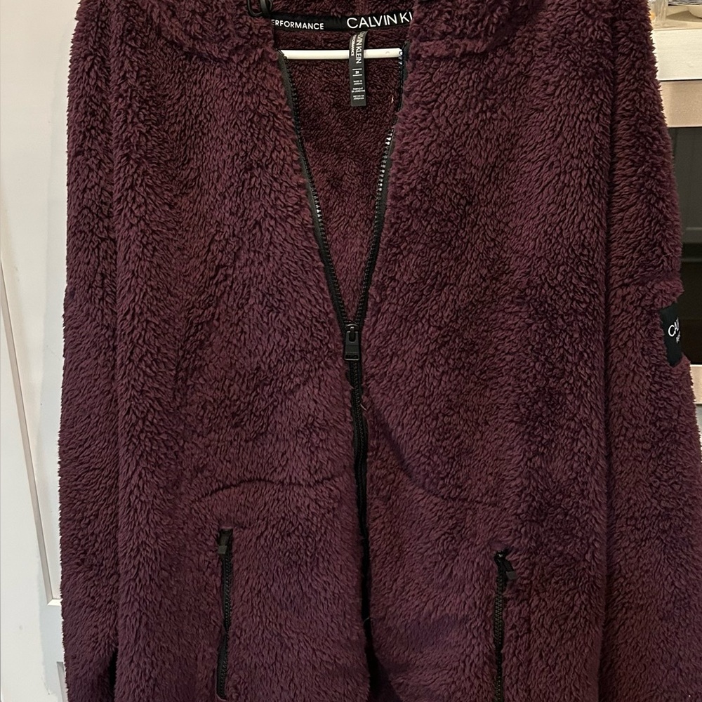 Calvin Klein Purple plus size performance fleece Jacket  size 2x.Lightly worn.